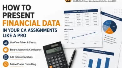 How to Present Financial Data in Your CA Assignments Like a Pro