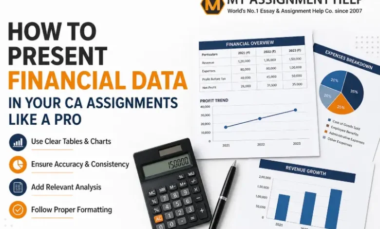How to Present Financial Data in Your CA Assignments Like a Pro